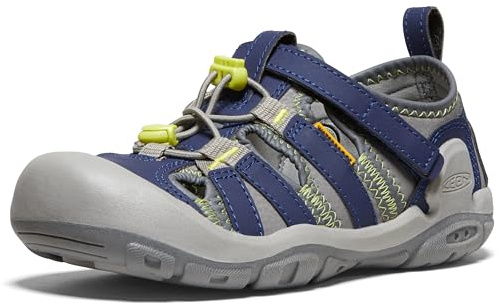 KEEN Youth Knotch Creek, Steel Grey/Blue Depths, 4