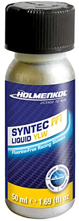 Holmenkol Syntec FF1 Liquid Skiwachs - Hochleistungs-Finish-Flüssigwachs (flurfrei, 0° bis -6°C) Yellow (Finishwachs für Rennlauf, Wettkampf, Skirennen)