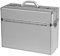 fixbag FB2045100 - Fahrrad-Pilotenkoffer mit Klickfix Kompakt Taschenschiene fürs Fahrrad, Alu Aktenkoffer für DIN A4 Ordner, Business Koffer aus Aluminium, ca. 31 x 42 x 15 cm, Silber
