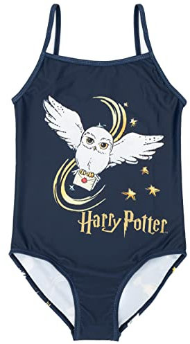 Harry Potter Badeanzüge Mädchen Hogwarts Burgundy oder Marine Hedwig Badebekleid 11-12 Jahre