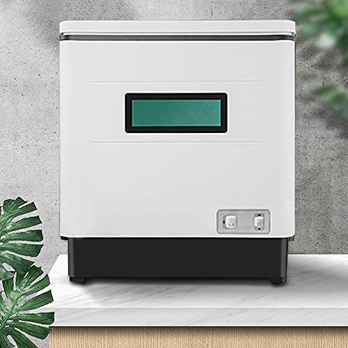 1500W 220V Spülmaschine für kleine Küchen，Mini Tischgeschirrspüler，Geschirrspülmaschine weiß，304 Edelstahl Geschirrspüler，70 Grad Hitze tötet