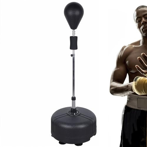 Punchingball Boxstand 120-160cm Höhenverstellbarer Standbox-Trainer inkl Boxbirne Erwachsene Punchingball Boxbirne Bounce Back Faster Boxbag für Erwachsene, Jungen und Mädchen ab 8 Jahren