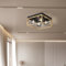 lux.pro Deckenleuchte Widnes Deckenlampe 4 x G9 Metall Glas Wohnzimmerlampe mit Kugelschirm 4-flammig Esstischlampe Schwarz/Goldfarben
