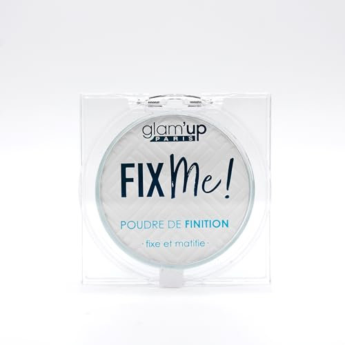 Glam'Up Paris - Poudre Fixatrice et Matifiante - Poudre de Finition - Texture Légère et Soyeuse - Longue Durée - Tous Types de Peaux - Finition Invisible