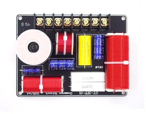 Hi-Fi-förstärkare，Audioförstärkare 2 ST 3-vägs 200W högtalare Diskant Alt Bas Frekvensdelare Hemmabio Hifi Stereo 3 Unit Circuit Stereo Audio Crossover Filter