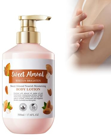Loción Hidratante Corporal, 500ml Crema Hidratación Blanqueadora Hidratante Emulsión Cuerpo Ligera, Loción Corporal Crema Nutritiva Para Hidratación Refrescante Y Profunda