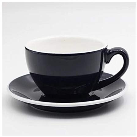 HFGDRH Tasse à Café en Porcelaine, 220ml en céramique tasses à café Tasse de café Set simple cappuccino tasses Fleur Latte(Orange)