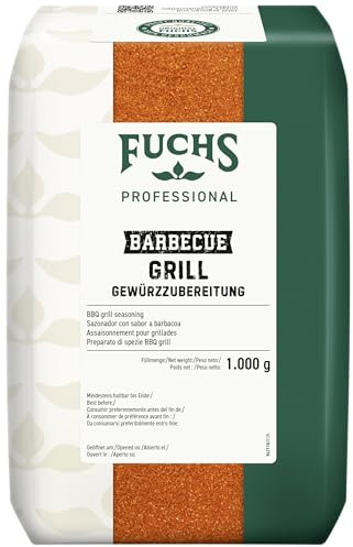 Fuchs Professional - Preparato di spezie BBQ grill | 1000 g | Gusto piccante per tutti i tipi di carne alla griglia | Qualità professionale per professionisti Ho.re.ca