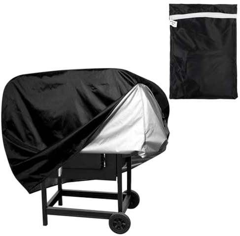 Cubierta para Barbacoa, Protector de Parrilla Resistente, Cubierta para Barbacoa a Prueba de Lluvia con Bolsa de Almacenamiento, Material de PVC Duradero para Parrillas al Aire