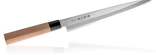 Tojiro - Coltello tradizionale giapponese, per sushi / sashimi, professionale, in acciaio molibdeno vanadio, lama ultra affilata, manico in legno Yanagiba 27 cm