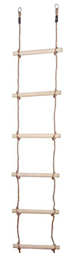 OTITU Just Fun Echelle de Corde avec 6 échelons en Bois