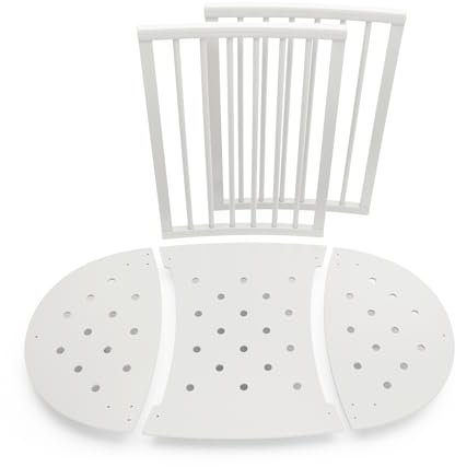 Stokke Sleepi Umbausatz, White – Zum Umbau des Sleepi Mini in das Sleepi Bett – Für Kinder bis zu 3 Jahren – Matratze separat erhältlich – Verlängert das Bett auf 127 cm