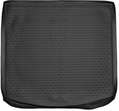 WALSER XTR Kofferraumwanne für VW Touran 5-Sitzer 2003-2015, 100% passgenaue Antirutschmatte Auto, Gummimatte Auto, Kofferraum Schutzmatte, Anti Rutsch Matte Gummi, Auto Gummimatten