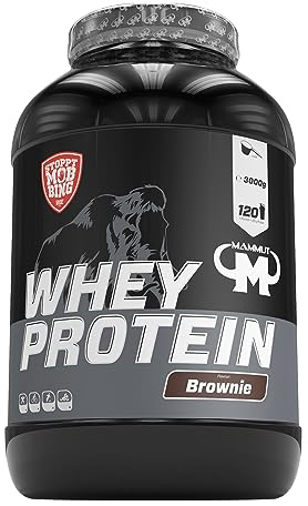Mammut Nutrition Whey Protein, Brownie, Molke, Eiweiß, Protein Shake, 3000 g