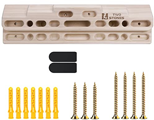 TWO STONES, CJ-HB2002, Klettern, Hangboard, Klettertraining als Klettern, Griffbrett mit Krügen, Schrägen und Kanten, Taschen als Türmontierte Trainingsstation, Klettern, Klimmzugstange