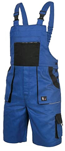 CXS Herren Shorts Arbeitshosen kurzen Latzhose 100% Baumwolle Arbeitsshorts Professionell Gartenshorts Bundhose Strapazierfähige maximale Sicherheit und Komfort Mehreren Werkzeugtaschen Gartenhose 64