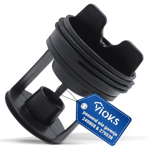 VIOKS Filtre à peluches de rechange pour machine à laver Gorenje 279538 249808 - Filtre à peluches pour pompe de vidange - Diamètre : 59 mm