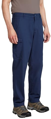 Mountain Warehouse Lakeside Herren-Cargohose - mit maximalem UV-Schutz, atmungsaktive, leichte Hose - ideal für Spaziergänge, zum Wandern, Outdoor und Trekking Blau (Normale Länge) Herren Größe 58 EU