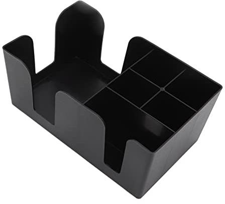 Organizador de Estación de café, ABS de Clasificación Multifunción, Soporte Vertical Duradero para Condimentos con 6 Compartimentos, Caja de Almacenamiento Resistente y Fácil de