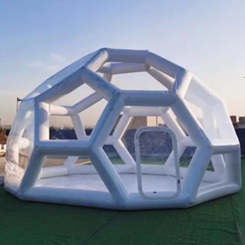 Tenda gonfiabile trasparente a bolle per campeggio, gazebo a cupola portatile antipioggia per cortile, giardino, uso interno ed esterno