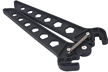 GALPADA Supporto per Arco Compound e Ricurvo Cavalletto a Molla Nero, Accessorio Compatto per Campo e Tiro 3D, Forniture per Tiro L’Arco Sportive
