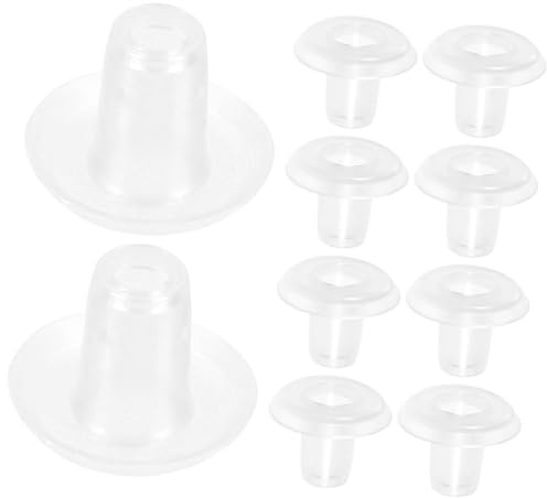 MOTHNUR Ganci per Bacchette Tende Mini 10 Pezzi in Pom Supporto Cordino per Tende Ferma Bacchetta Cieca per Sostituzione Accessori Arredamento Casa