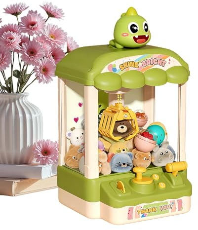 Macchina Artiglio per Bambini,Gioco Artiglio Dinosauro Con Caramelle,Giocattolo Macchina Gashapon - Per Casa Scuola Asilo Feste di Compleanno Sale Giochi Riunioni Familiari Eventi a Tema Bambini e Bam