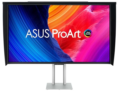 ASUS ProArt Display OLED PA32UCDMR-K 32 Zoll professioneller Monitor (80,1 cm, 4K UHD, QD-OLED-Panel, ultraschlank, 240 Hz, 0,1 ms, automatische Kalibrierung, HDR-10, HLG, Dolby Vision)