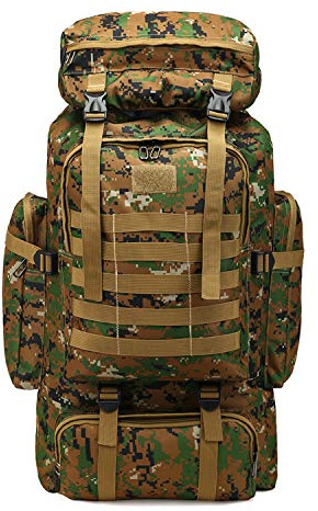 PULUSI Alta capacidad 80L camuflaje al aire libre Tartical senderismo mochilas impermeable militar bolsas para hombres que viajan camping caza trekking escalada mochila