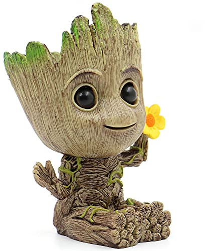 SLOCME Groot blomkruka – Guardians of the Galaxie för pennkruka kontorsdekoration med dräneringshål