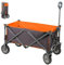 PORTAL Carro de Mano Plegable con Tela extraíble, Carro portátil de Transporte para Playa, jardín, cargable hasta 100 kg para Todo Terreno, Naranja