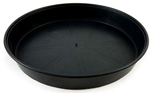 Muddy Hands Heavy Duty Black Round Plastic Plant Pot Saucer Planter Water Drip Tray Base Plate (2, 50cm)
