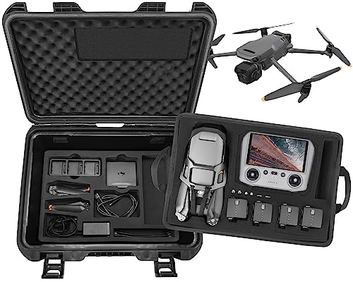 Smatree 28.3L Mavic 3 Pro Double Layer Waterproof Hard Case, Carrying Hard Shell Professional Case für DJI Mavic 3 Pro Flugdrohne, DJI RC oder DJI RC Pro und Zubehör (nur Koffer)