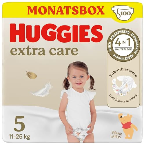 Huggies Babywindeln Extra Care mit Disney-Design Größe 5, 100 Windeln (2x50)