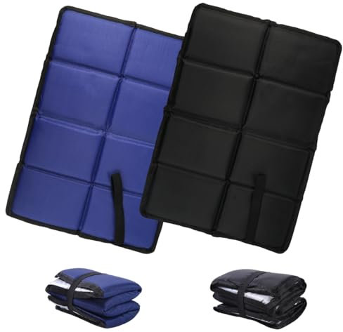 2 Piezas Cojín Plegable Portátil - Almohadilla de Asiento Impermeable para Fútbol, Estadio, Parque, Caminatas, Picnic, Acampar y Caza