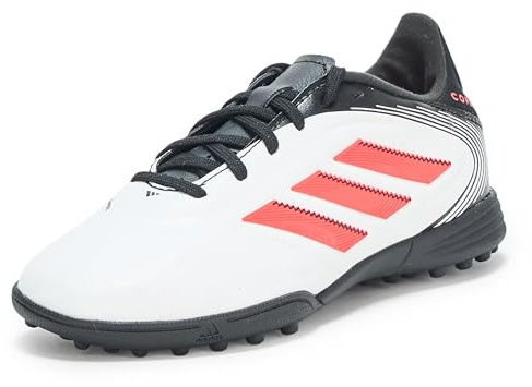 Adidas Unisex-Kids Copa Pure 3 League Turf Soccer, White/Lucid Red/Black, 1