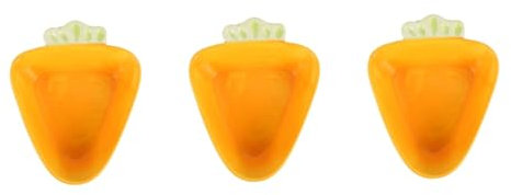 Milisten 3St Haustiernapf Futternapf für Hamster Karottenplatte Kleiner Tierfutternapf tierfutterbehälter pet Feeder Kuscheltier Hamster Futternapf für Ratten Wassernapf für Hamster Keramik