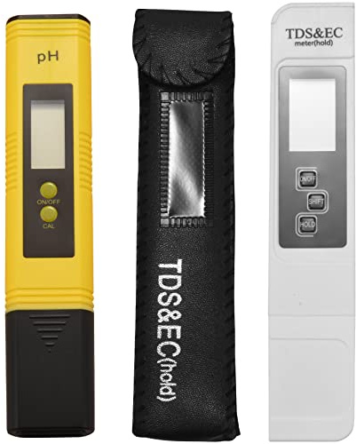 Diheohg PH Meter And TDS Meter, Digital Water Quality Tester, 0-9990PPM, CE Measurement And Temperature 0.01PH High Accuracy