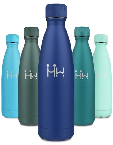 Borraccia Acciaio Inox 750ml, A Prova di Perdite, Bottiglia Termica Doppia Parete, Bottiglia Senza BPA, Borraccia Termica Riutilizzabile per Scuola, Ufficio, Bambini, Adulti, Viaggi, Escursioni