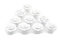 Fleur Rose Poignée de porte en céramique Commode Armoire de cuisine Placard Tiroir Poignées Lot de 10 pack,Blanc