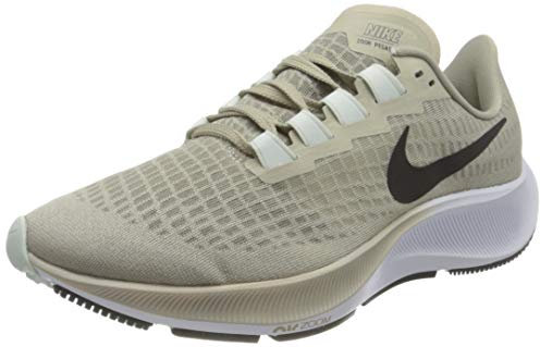 NIKE Men's AIR Zoom Pegasus 37 Running Shoe, Stone Black Lt Army Off Noir Barely Green, 7.5 UK