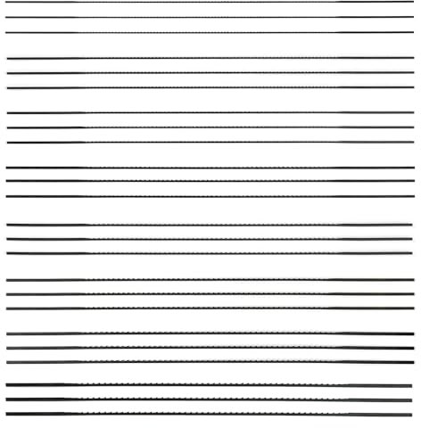 24 Lames de Scie à Chantourner, 130 mm Dents pour Scie à Chantourner Lame de Scie à Chantourner en Acier au Carbone, Pièces Lames de Scie à Chantourner Scroll pour Plastique Mousse les Métaux Tendres