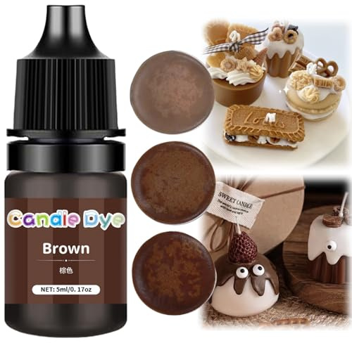 Teinture de cire de bougie de 5 ml, teinture de bougie/e pour cire de soja, couleur D/oui, très concentrée Ca/Ndle Dy/e pour la fabrication de bougies, Ca/Ndle Teinture de couleur, canette liquide/dle