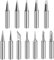 12Pcs Soldering Iron Tips 900M Welding Equipment Accessories Replacement Tip for Hakko Yihua Atten Quick Ryobi DIY Projects and More Soldering Station(12 Different Sizes)