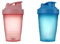 Bottiglia Shaker per Proteine,Protein Shaker Bottle,Bottiglia per Shaker 400ml,Con Mixball in Acciaio Inox,Per Proteine in Polvere/Fitness/Sport/Palestra,Senza Bpa,Blu+Rosao,2 Pezzi