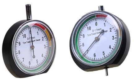 Alipis Medidor De Profundidad De Banda De Rodadura De Neumáticos Herramienta Profesional De Inoxidable Para La Profundidad De Dibujo Para Automóviles Y Motocicletas 2 Piezas X 4