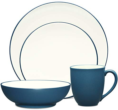 Noritake Colorwave Blue 4-Piece Coupe Place Setting, Service for 1