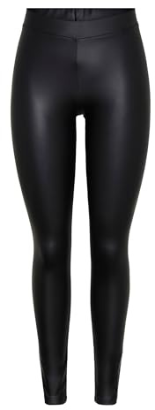 Pieces PCNEW glänsande fleece leggings NOOS byxa, svart, XS/S, Svart, XS/S