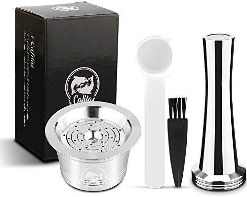 i Cafilas Cápsula de café recargable de acero inoxidable, filtro de café reutilizable para Tchibo Cafissimo Classic Espresso