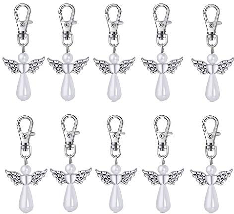 30 Stück Schutzengel Gastgeschenke Hochzeit Taufe Schutzengel Schlüsselanhänger Für Geschenke Kommunion Party Mitbringsel Baby Shower Party